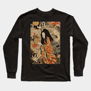 A Japanese Horror Ghost Long Sleeve T-Shirt